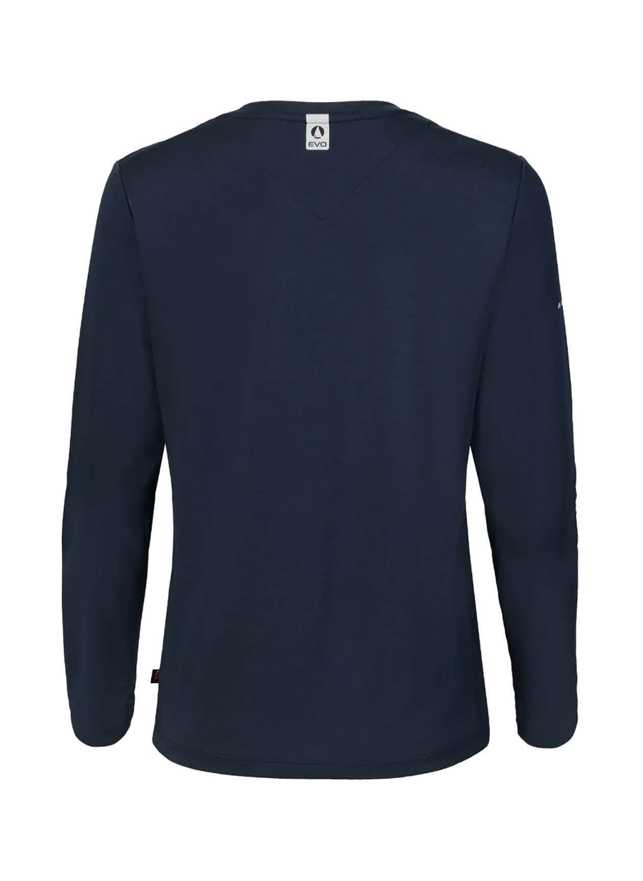 Musto Women's Evo Crew Sunblock Long-Sleeve T-Shirt - Navy LG