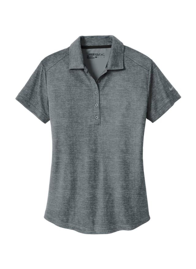 Nike Women's Dri-FIT Crosshatch Polo - Light Grey LG