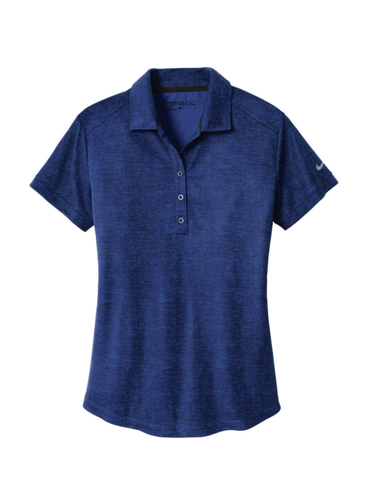 Nike Women's Dri-FIT Crosshatch Polo - Blue LG