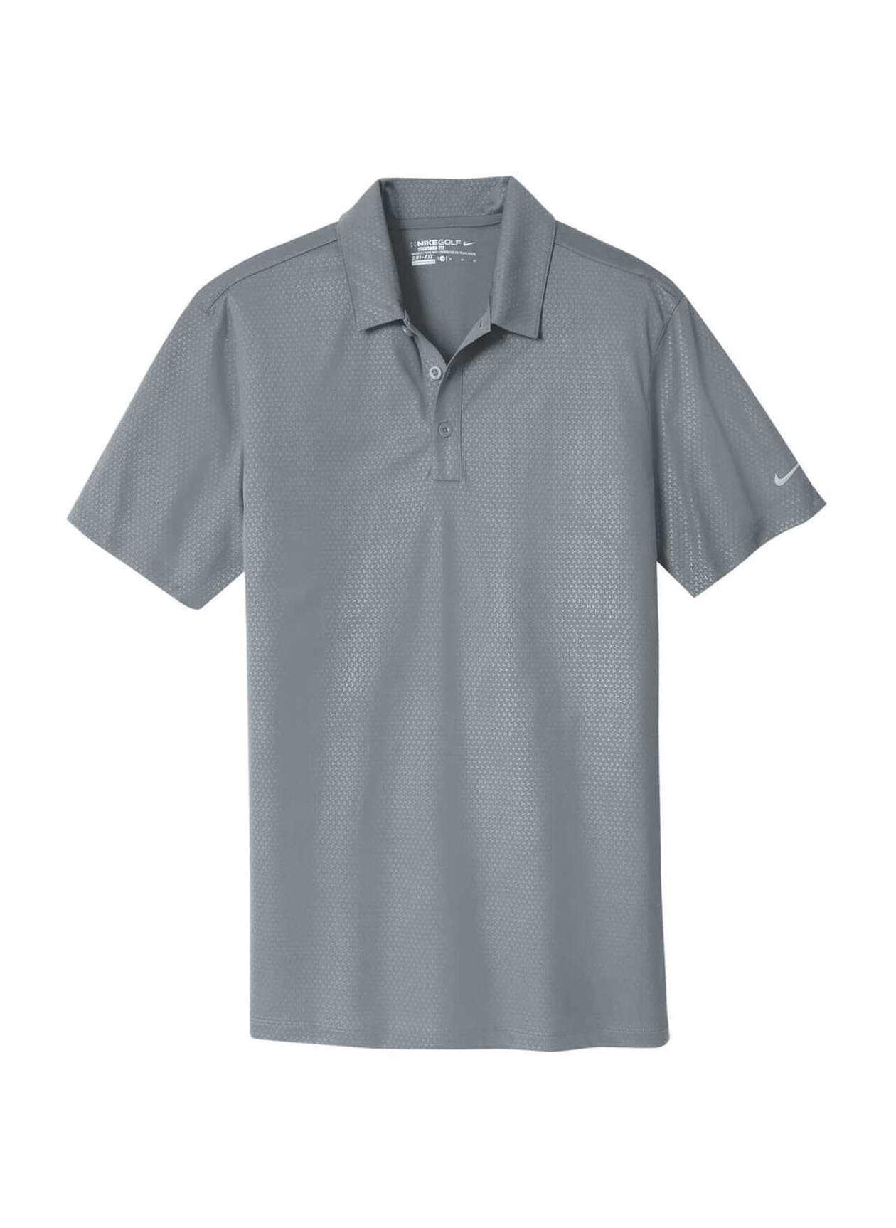Nike Men's Dri-FIT Embossed Tri-Blade Polo - Light Grey 3XL