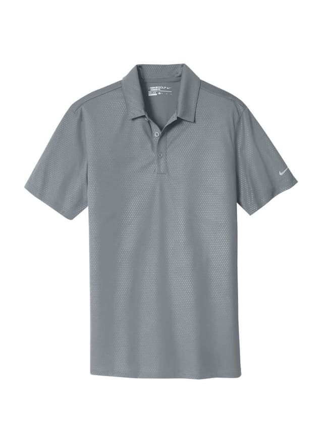 Nike Men's Dri-FIT Embossed Tri-Blade Polo - Light Grey 3XL