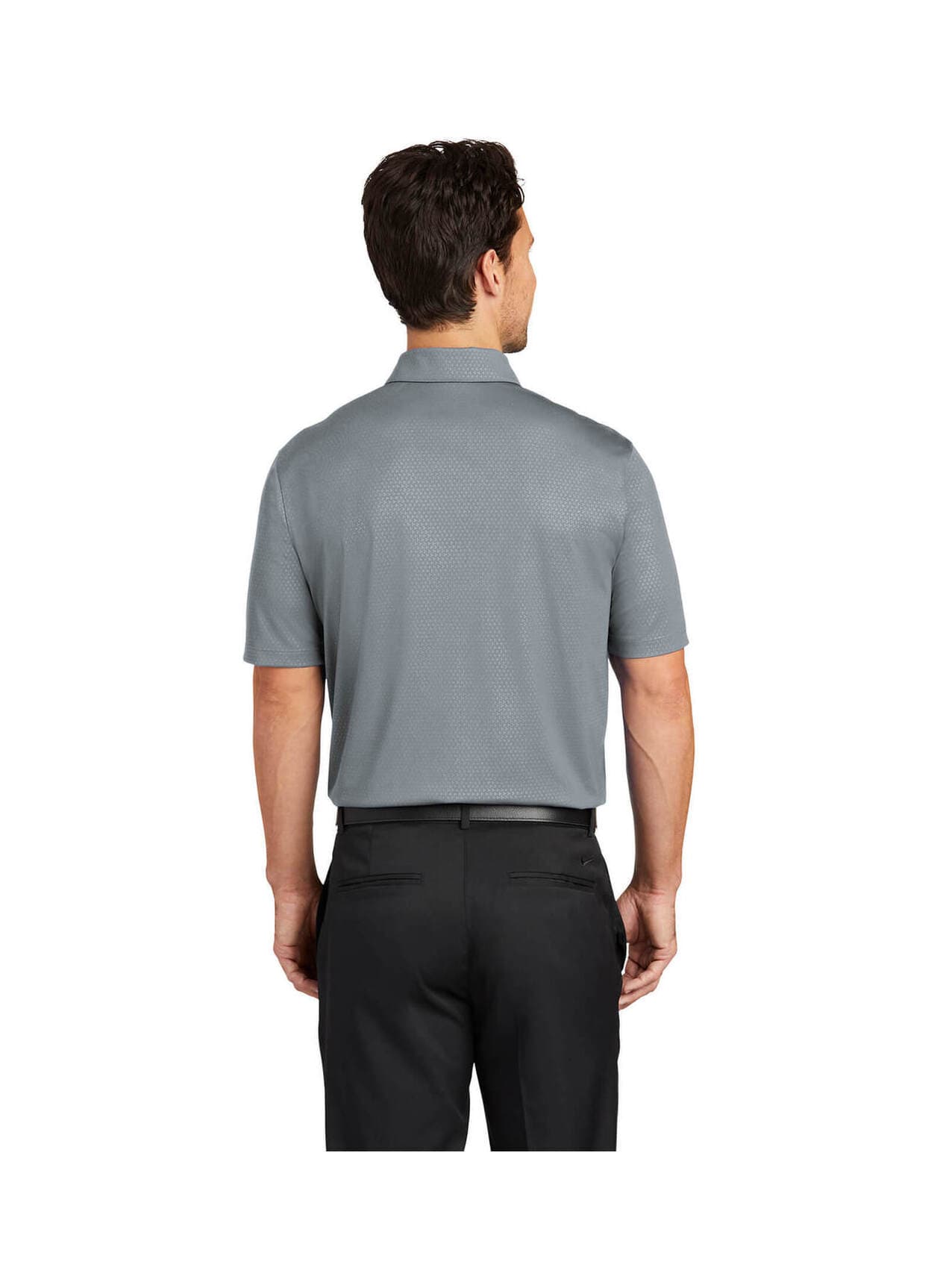Nike Men's Dri-FIT Embossed Tri-Blade Polo - Light Grey 3XL