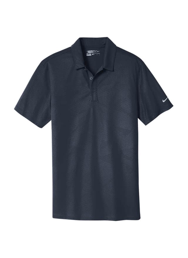 Nike Men's Dri-FIT Embossed Tri-Blade Polo - Marine (NVY) 3XL