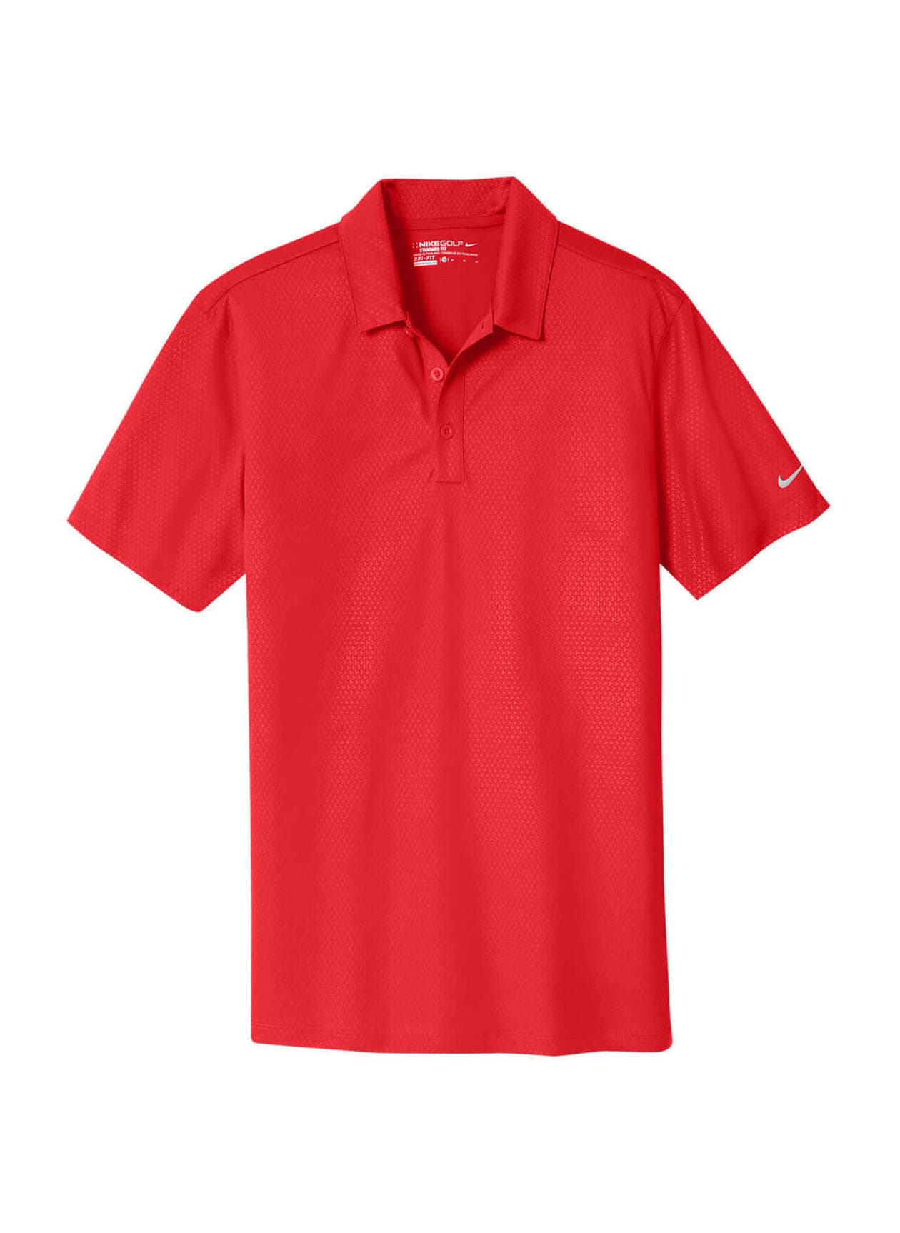Nike Men's Dri-FIT Embossed Tri-Blade Polo - Red 3XL