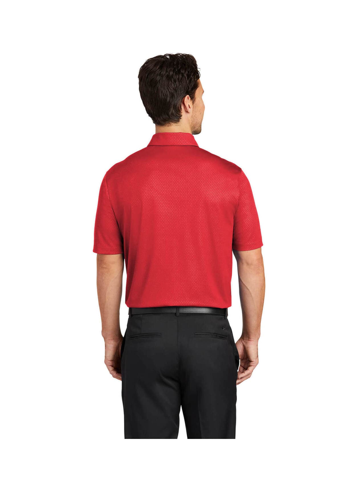 Nike Men's Dri-FIT Embossed Tri-Blade Polo - Red 3XL