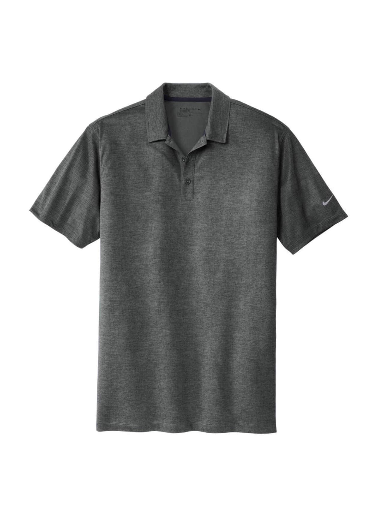 Nike Men's Dri-FIT Crosshatch Polo - Dark Grey 3XL