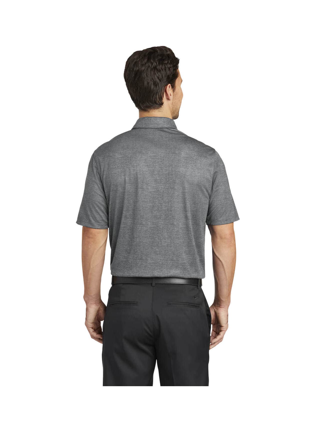 Nike Men's Dri-FIT Crosshatch Polo - Light Grey 3XL