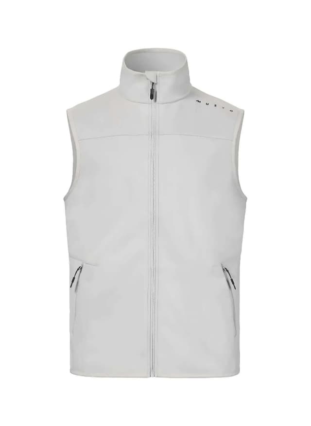 Musto Men's Evo Crew Softshell Vest - Light Grey 3XL