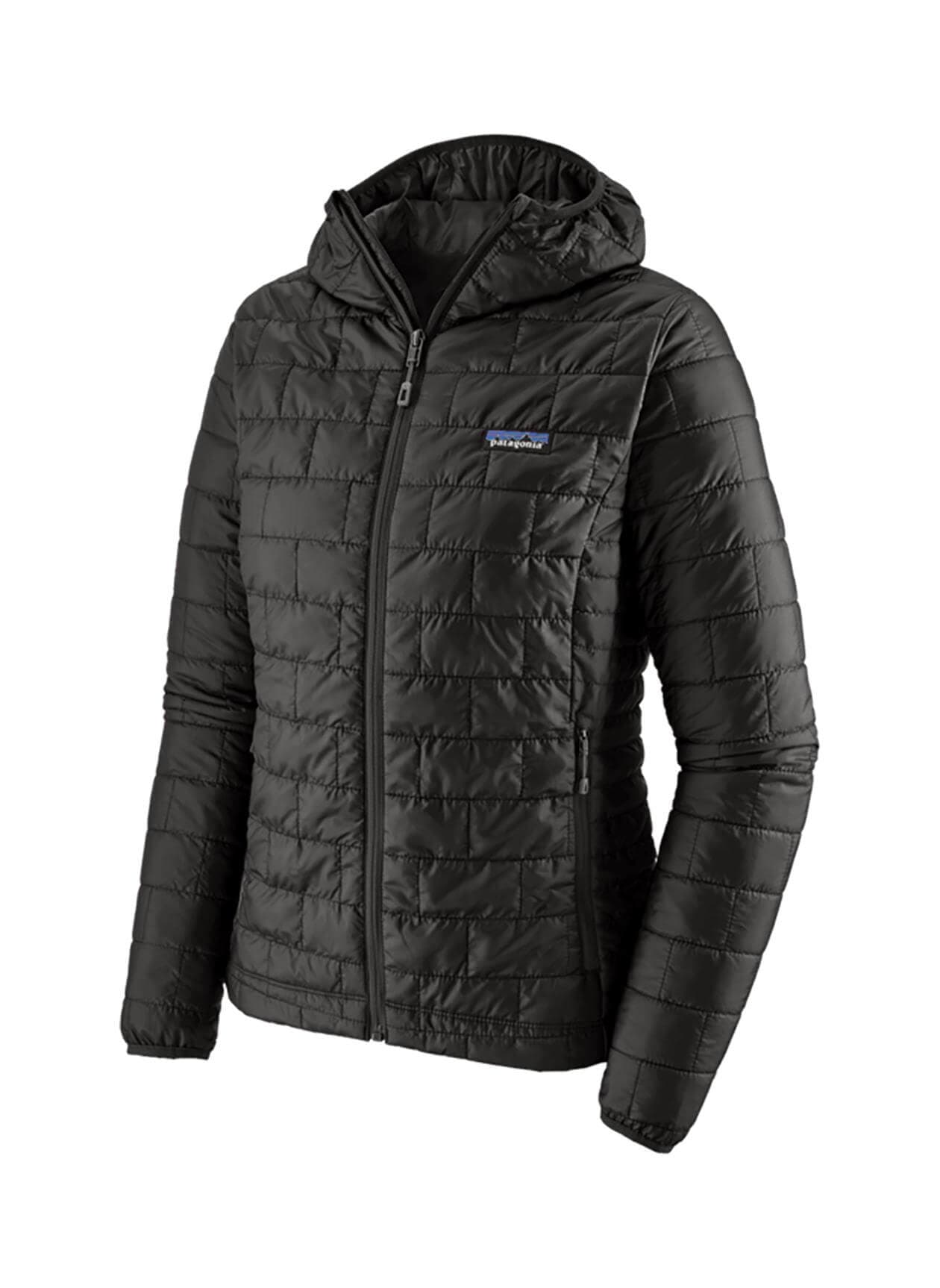 Patagonia Women's Nano Puff Hoodie - Black LG