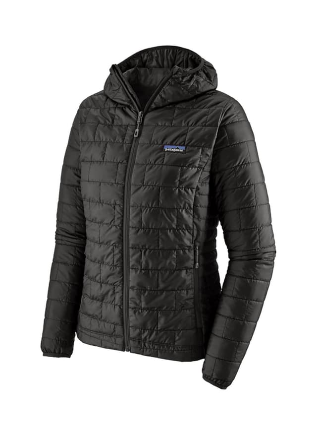 Patagonia Women's Nano Puff Hoodie - Black LG