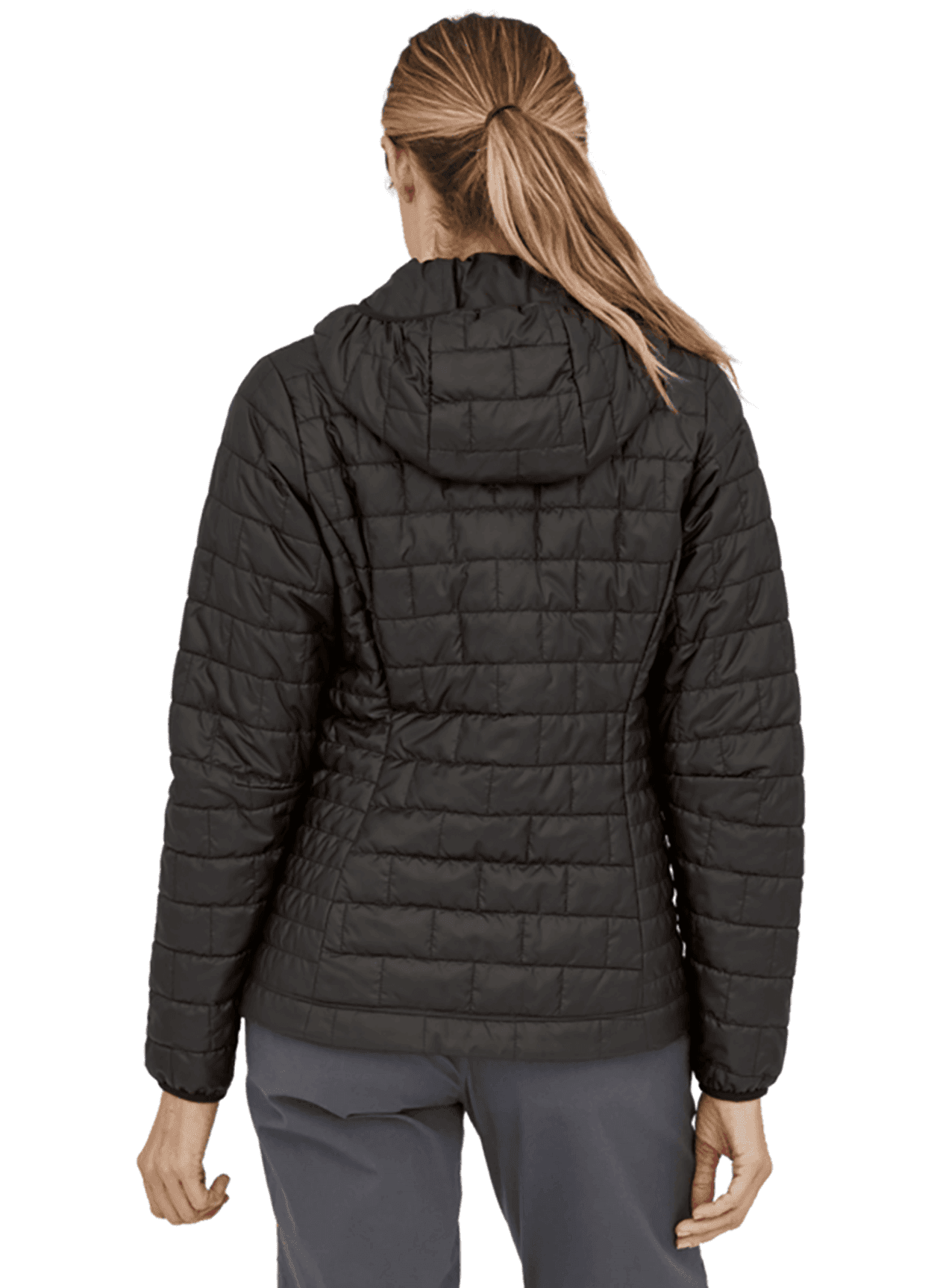 Patagonia Women's Nano Puff Hoodie - Black LG