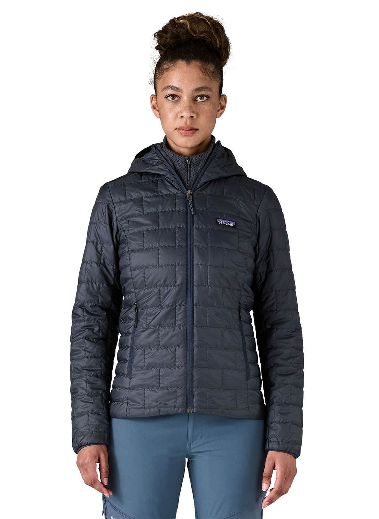 Patagonia Women's Nano Puff Hoody - Smolder Blue LG
