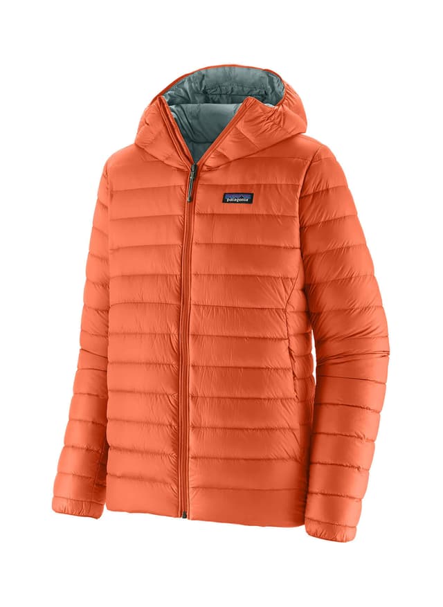 Patagonia Men's Down Sweater Hoodie - Coal Orange 3XL