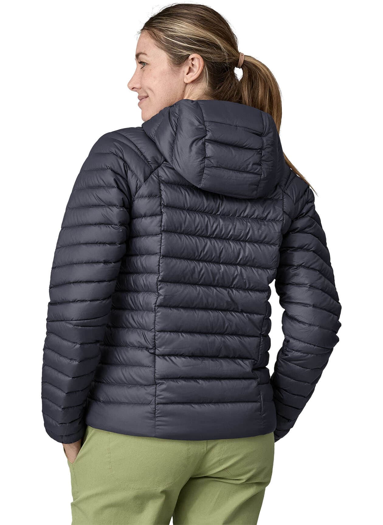 Patagonia Women's Down Sweater Hoodie - Navy LG