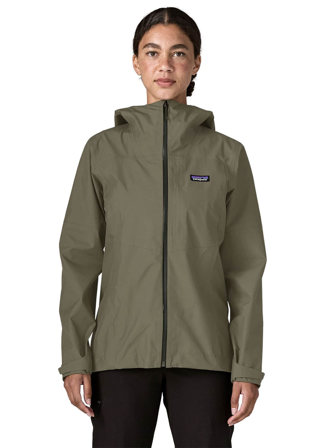 Patagonia Women's Boulder Fork Rain Jacket - Basin Green LG