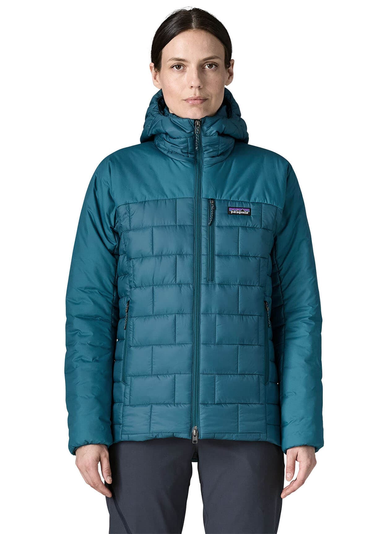 Patagonia Women's Hi-Loft Nano Puff Hoody - Blue LG