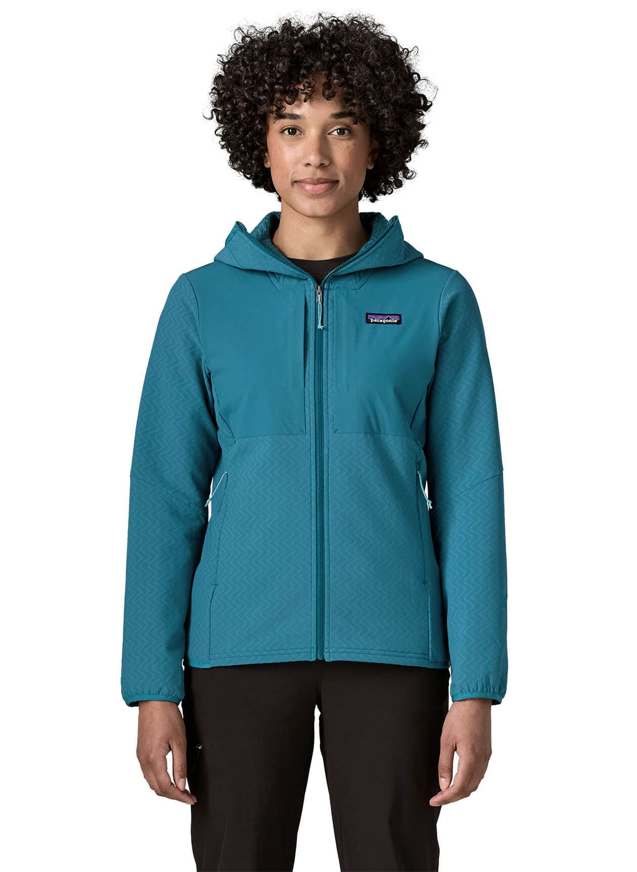 Patagonia Women's R2 CrossStrata Hoody - Glacial Blue (GLCB) LG