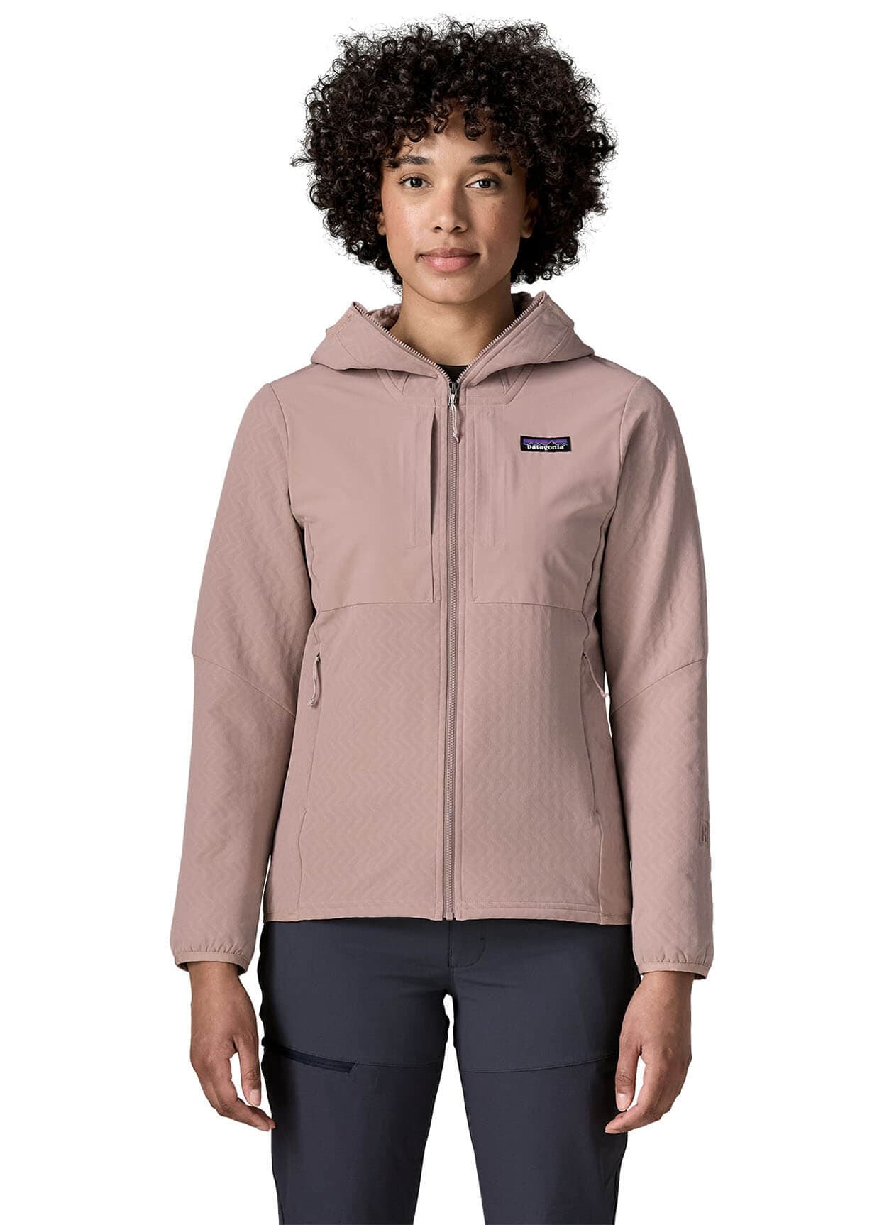 Patagonia Women's R2 CrossStrata Hoody - Stingray Mauve LG