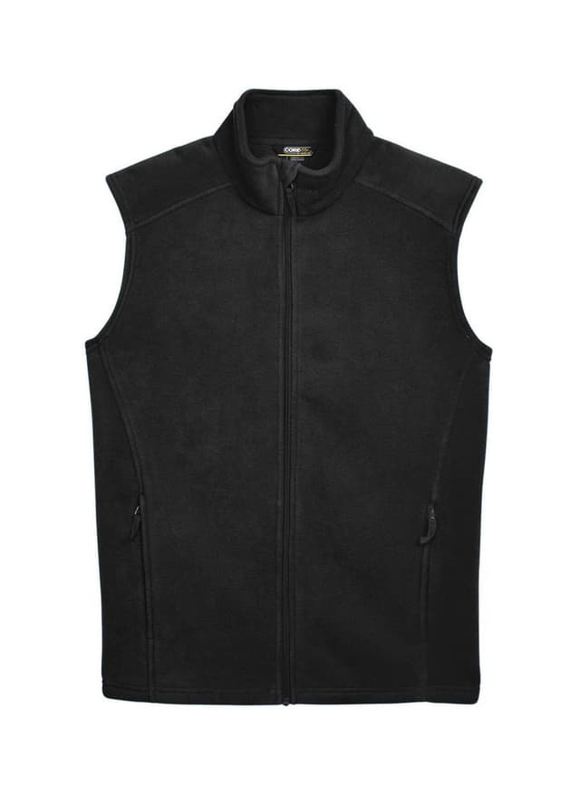 Core 365 Men's Journey Fleece Vest - Black 3XL