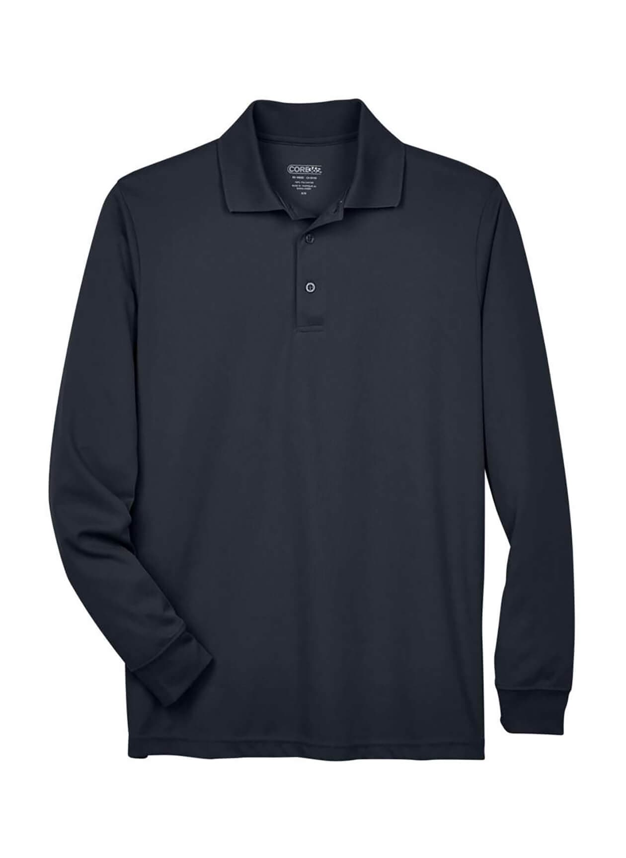 Core 365 Men's North End Long Sleeve Polo - Dark Grey 3XL