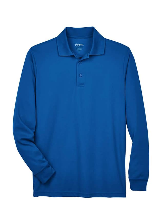 Core 365 Men's North End Long Sleeve Polo - Blue 3XL