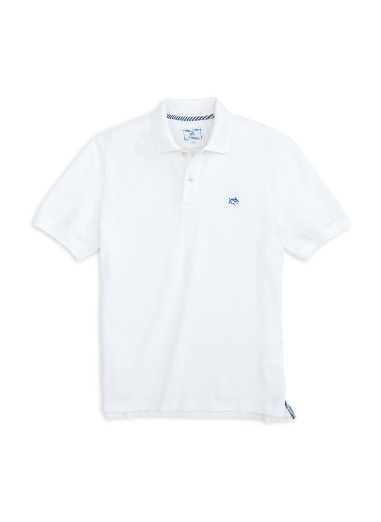 Southern Tide Men's Skipjack Polo - White LG