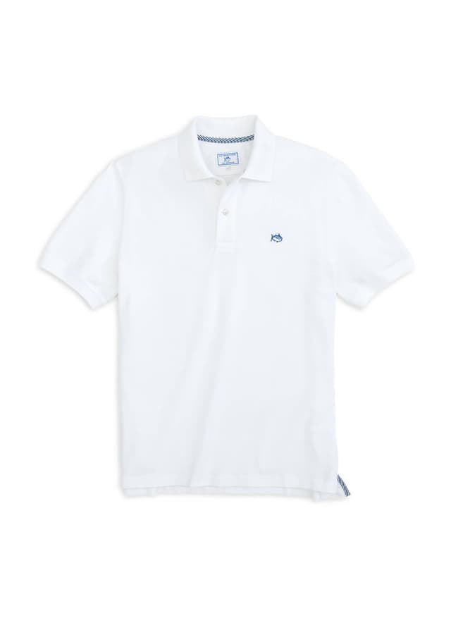 Southern Tide Men's Skipjack Polo - White LG