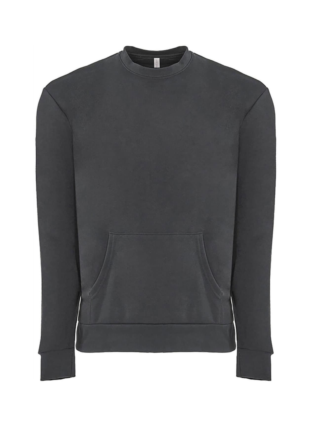 Next Level Unisex Santa Cruz Pocket Sweatshirt - Dark Grey 3XL