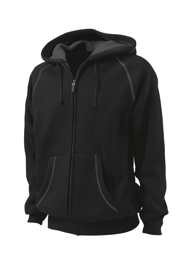 Charles River Men's Thermal Bonded Sherpa Sweatshirt - Black 3XL