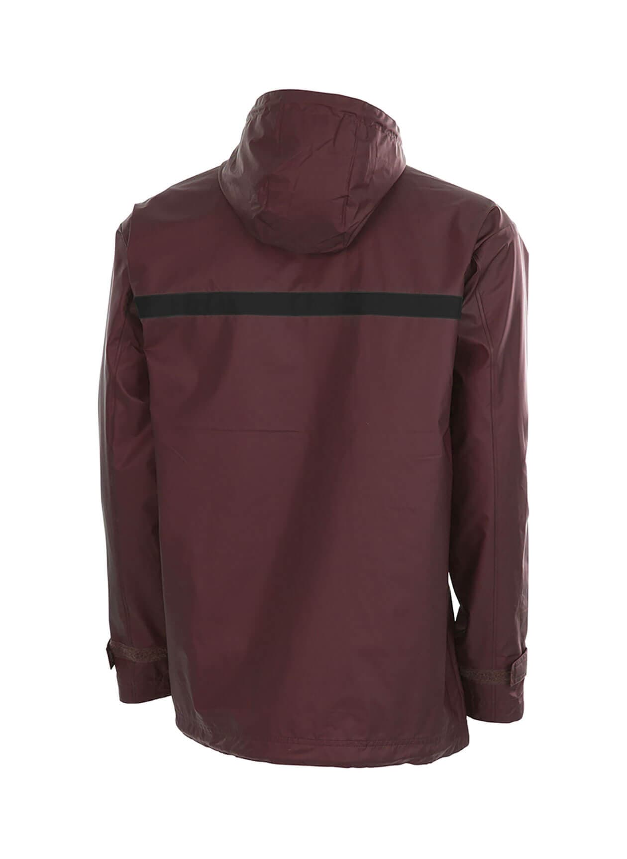 Charles River Men's New Englander Rain Jacket - Maroon / Black (031) 3XL