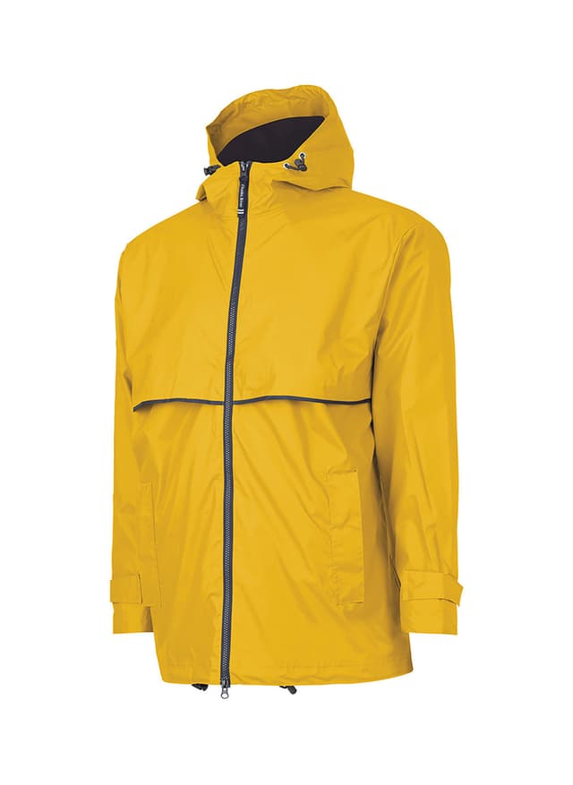 Charles River Men's New Englander Rain Jacket - Yellow (150) 3XL