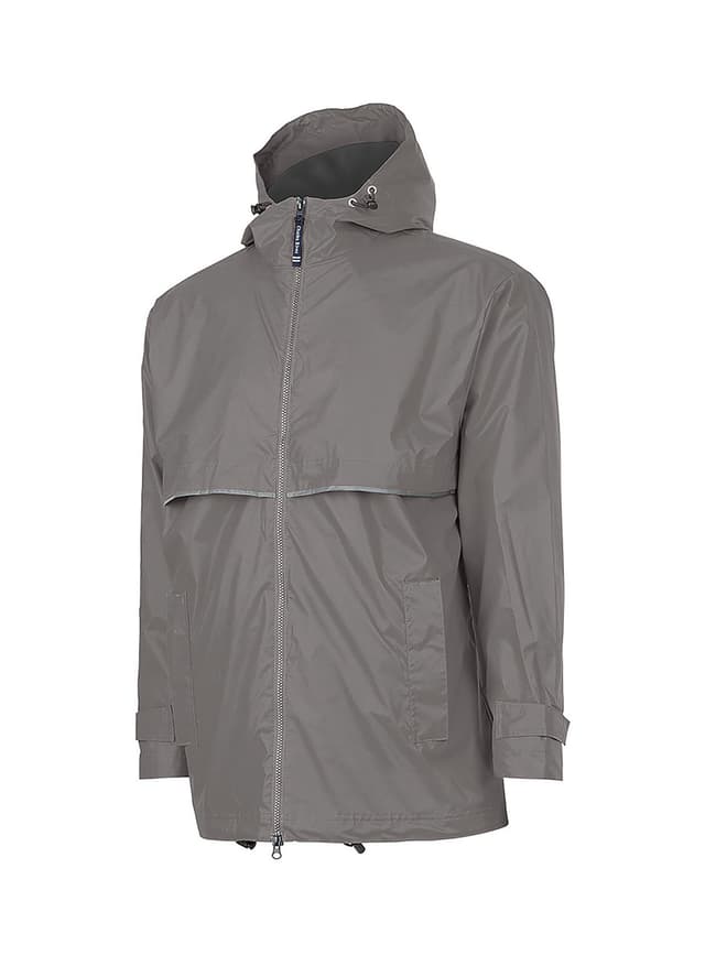 Charles River Men's New Englander Rain Jacket - Dark Grey 3XL