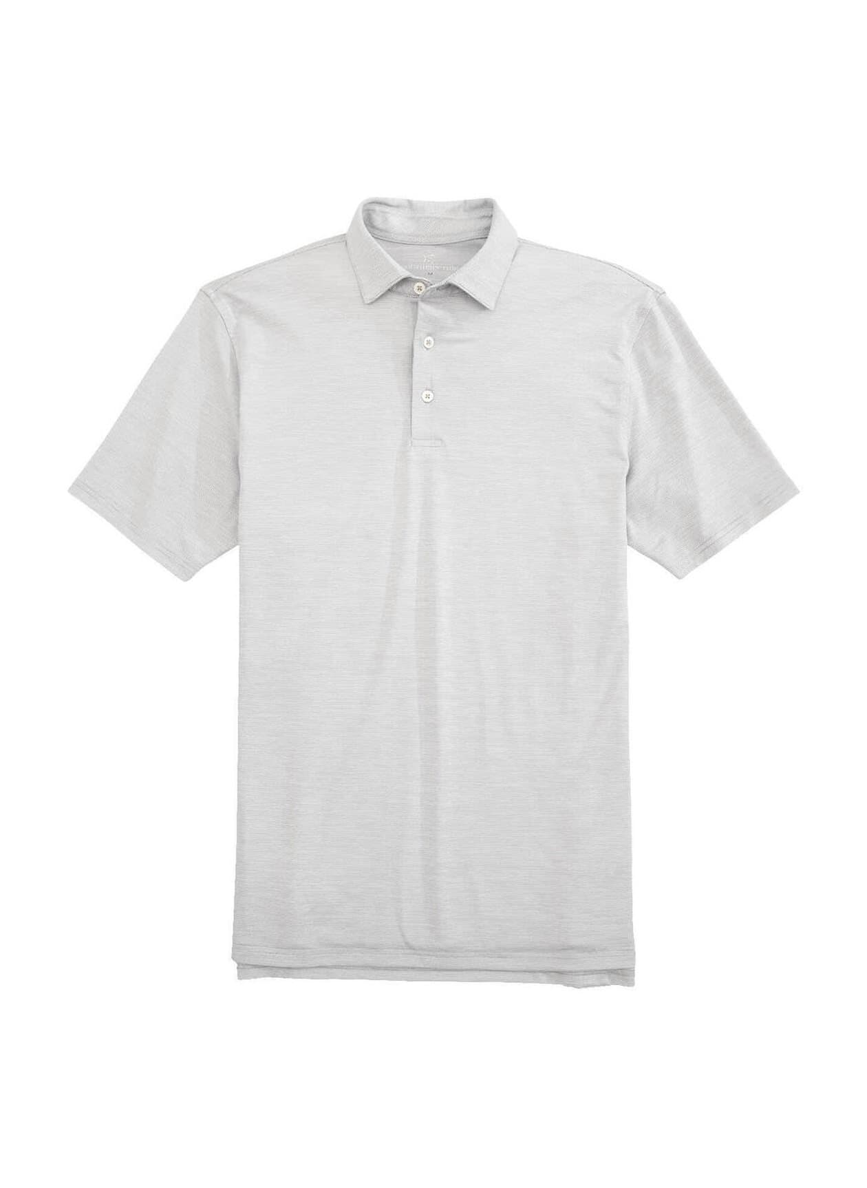 Southern Tide Men's Driver Spacedye Performance Polo - Light Grey LG