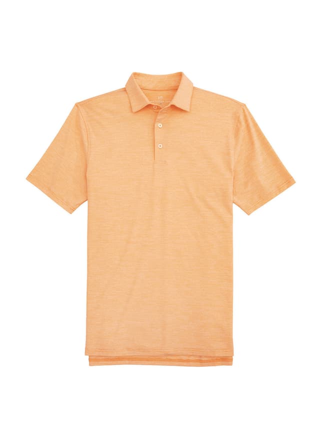 Southern Tide Men's Driver Spacedye Performance Polo - Rocky Top Orange LG