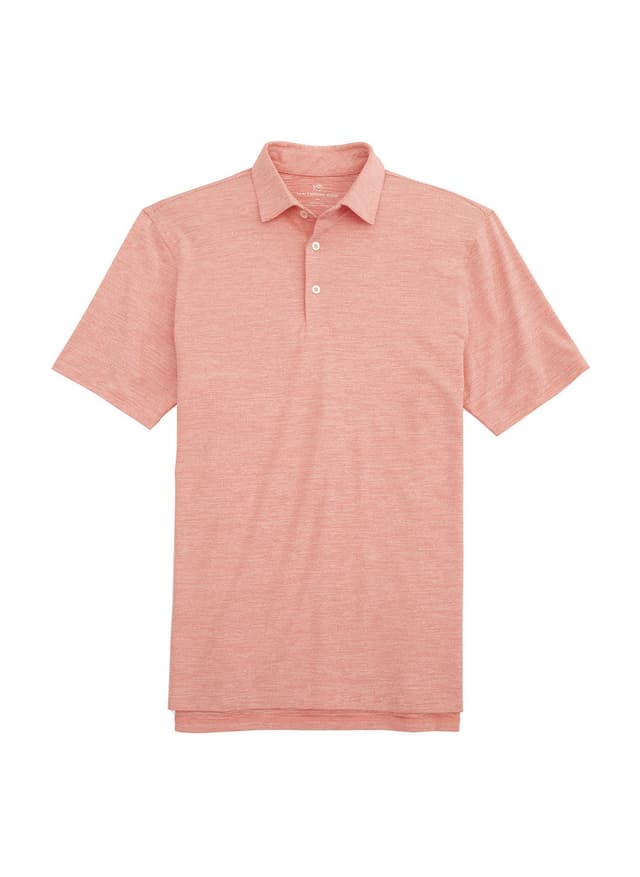 Southern Tide Men's Driver Spacedye Performance Polo - Varsity Red (1095) LG