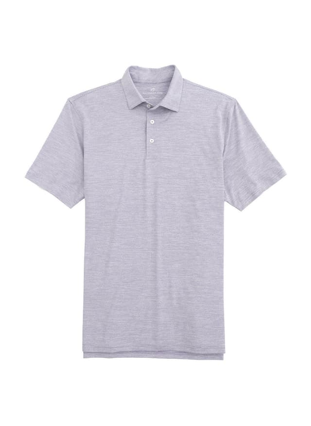 Southern Tide Men's Driver Spacedye Performance Polo - Purple LG