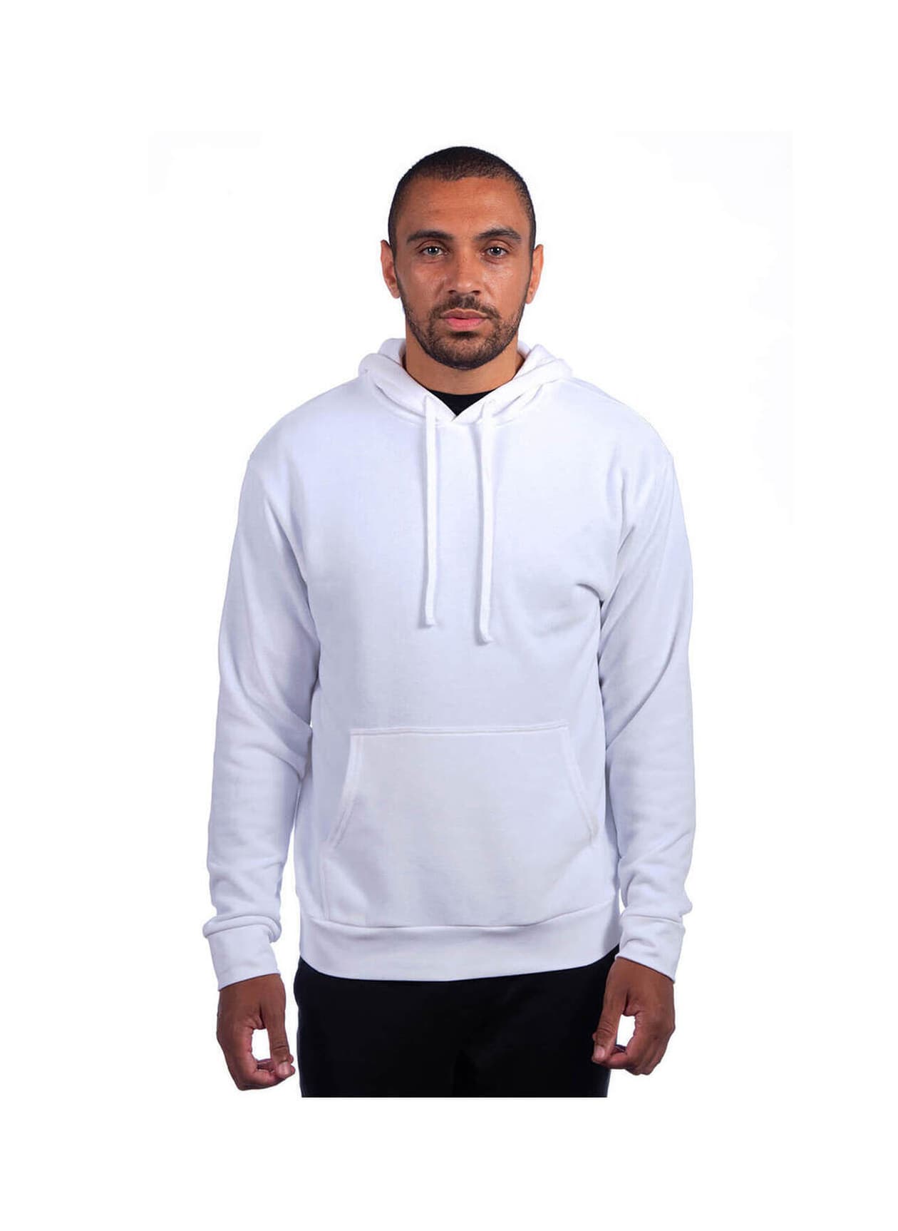 Next Level Unisex Sueded French Terry Pullover Hoodie - White 3XL