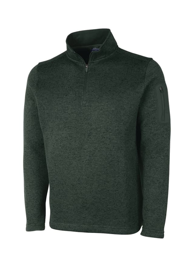 Charles River Men's Heathered Fleece Pullover - Green 3XL
