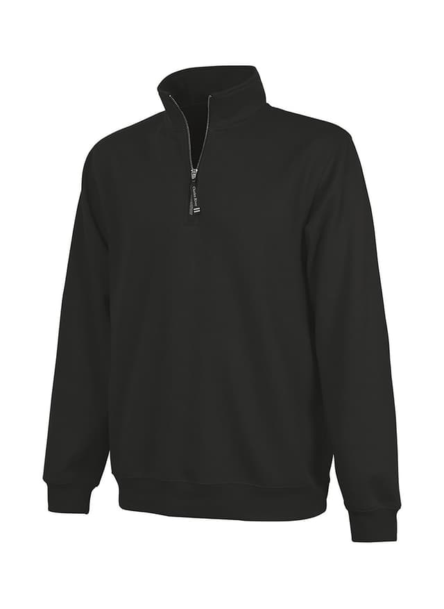 Charles River Unisex Crosswind Quarter-Zip Sweatshirt - Black 3XL