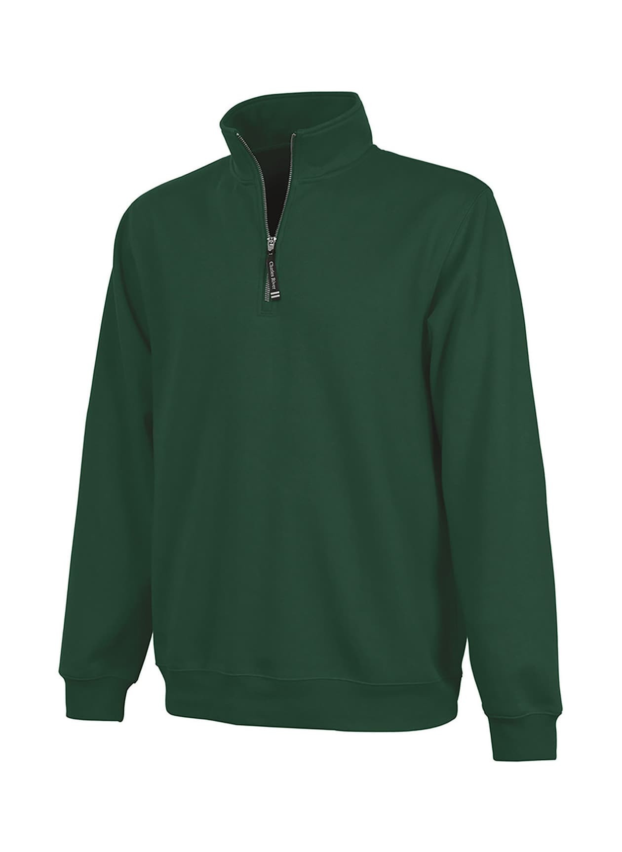 Charles River Unisex Crosswind Quarter-Zip Sweatshirt - Green 3XL