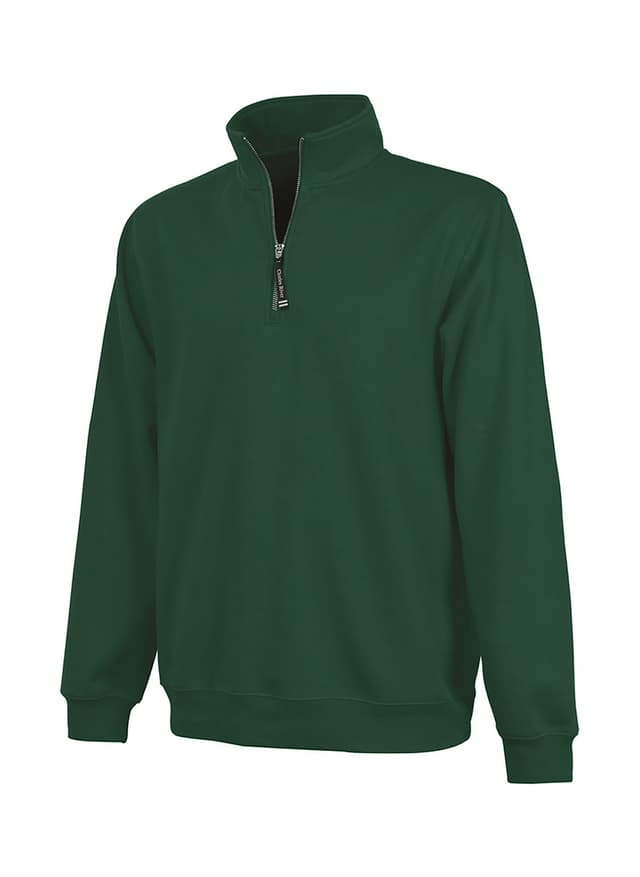 Charles River Unisex Crosswind Quarter-Zip Sweatshirt - Green 3XL
