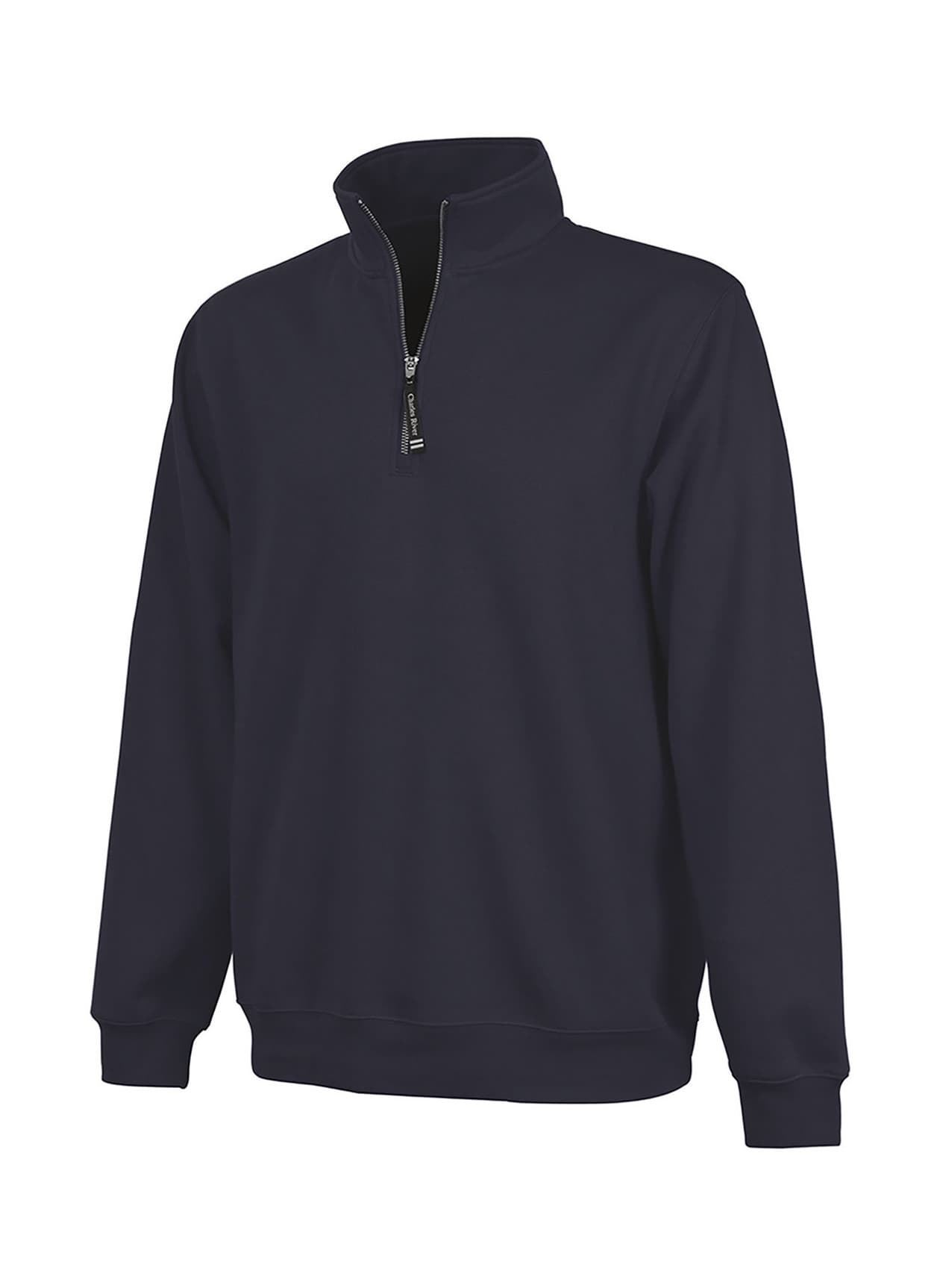 Charles River Unisex Crosswind Quarter-Zip Sweatshirt - Navy (040) 3XL