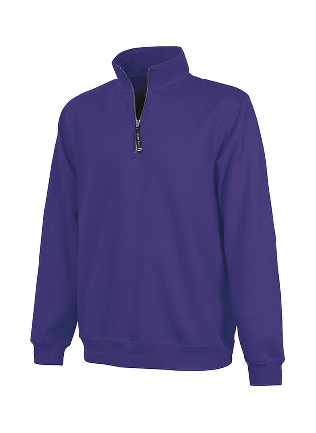 Charles River Unisex Crosswind Quarter-Zip Sweatshirt - Purple 3XL