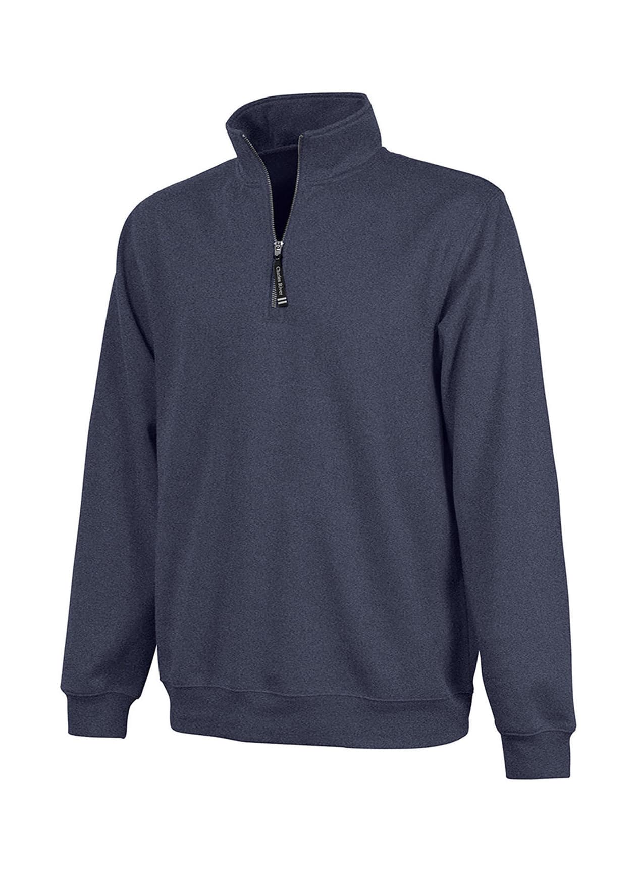 Charles River Unisex Crosswind Quarter-Zip Sweatshirt - Navy Heather (240) 3XL