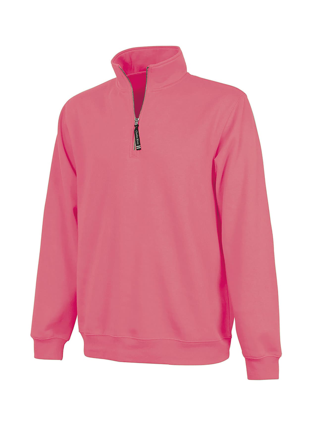 Charles River Unisex Crosswind Quarter-Zip Sweatshirt - Pink 3XL