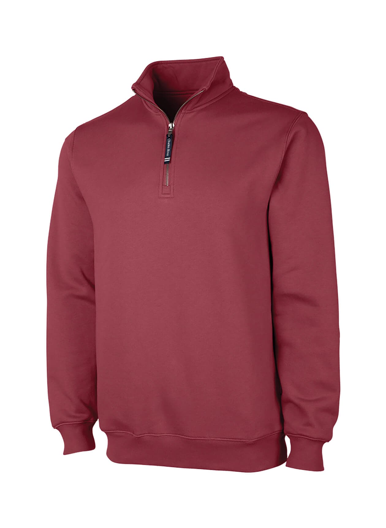Charles River Unisex Crosswind Quarter-Zip Sweatshirt - Red,Pink 3XL