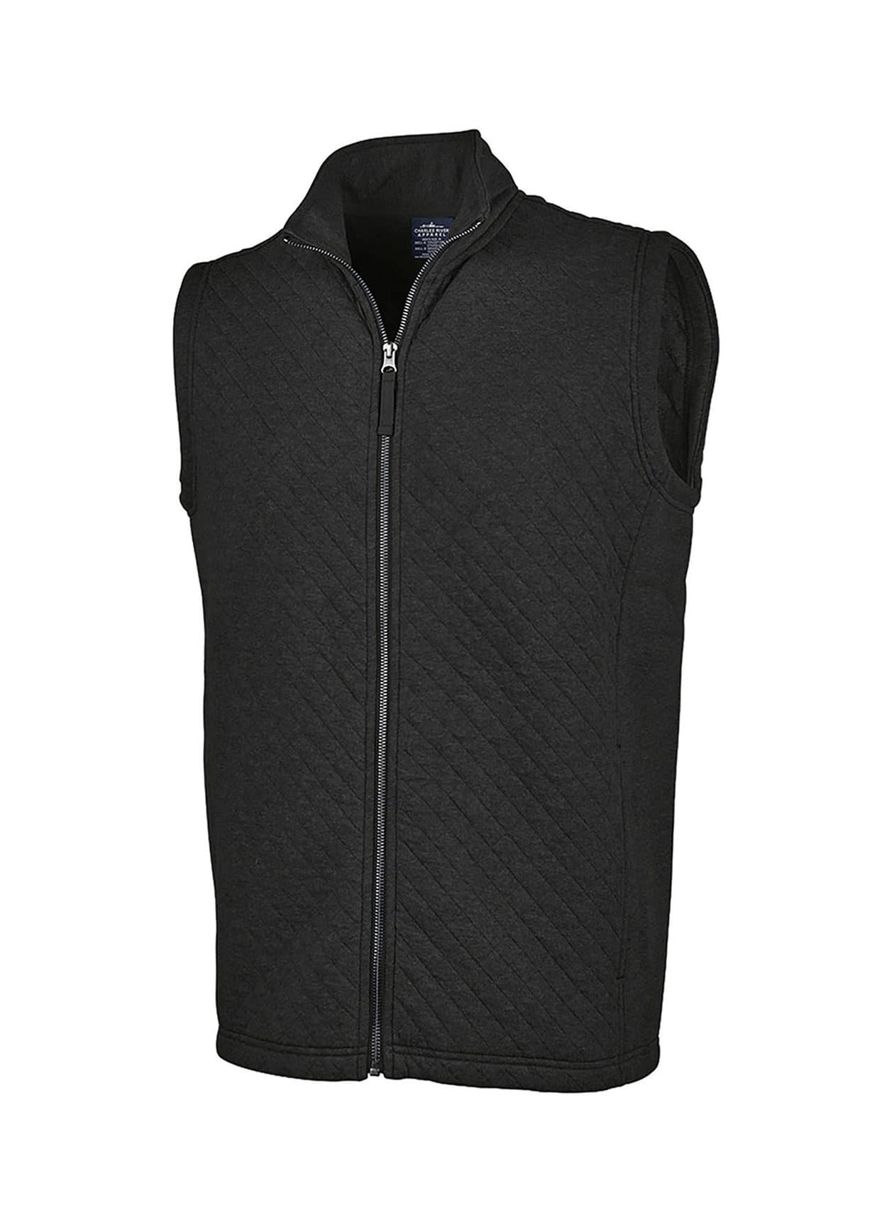 Charles River Men's Franconia Quilted Vest - Black 3XL