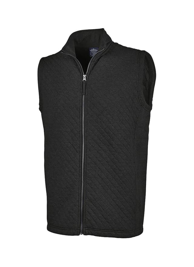 Charles River Men's Franconia Quilted Vest - Black 3XL
