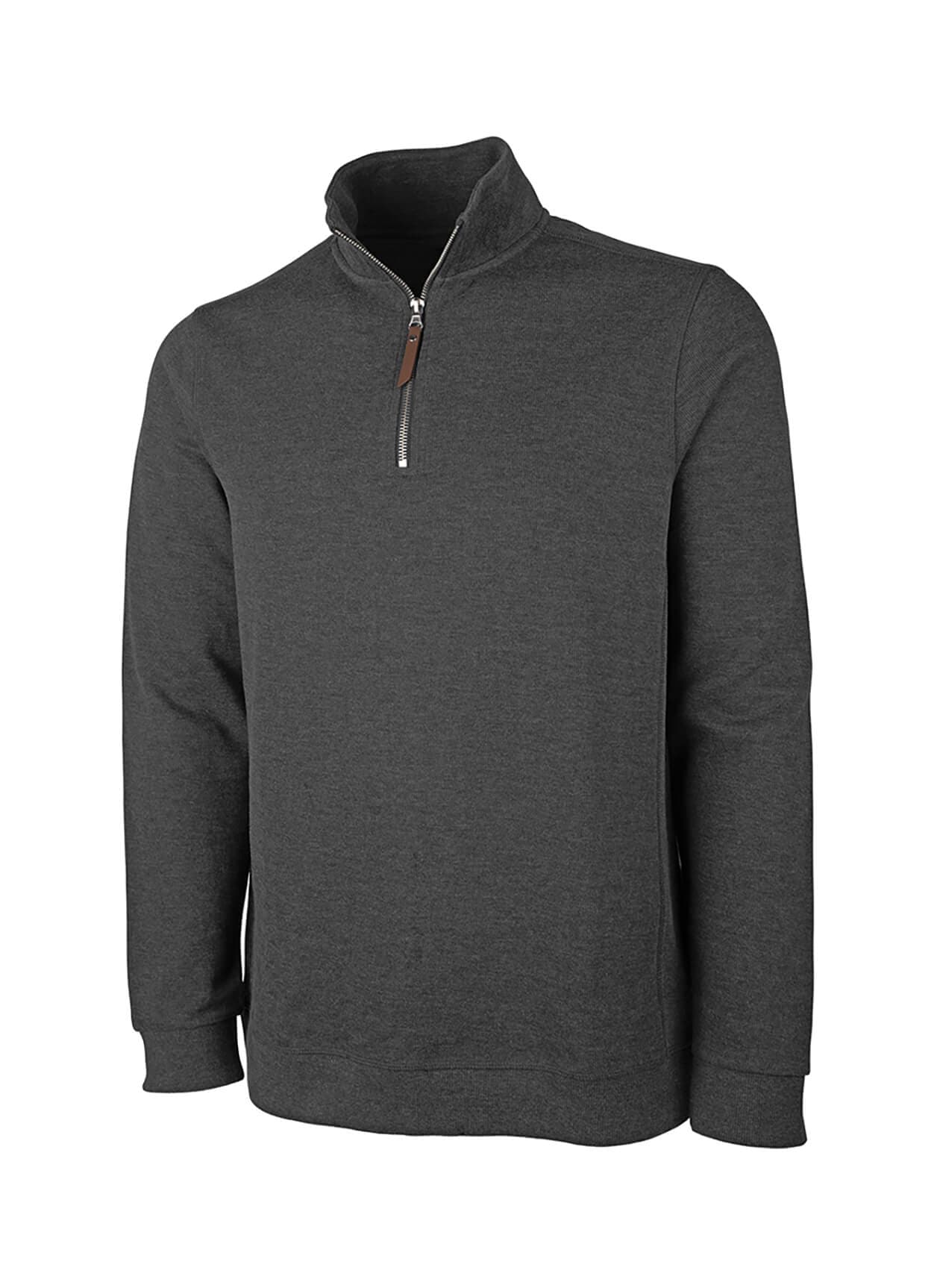 Charles River Men's Hudson Quarter Zip Pullover - Dark Grey 3XL