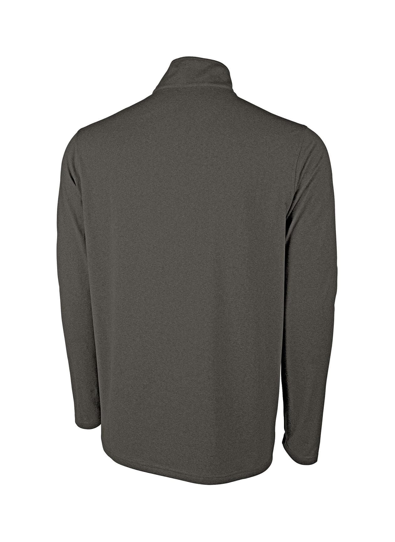 Charles River Men's Heathered Eco-Logic Stretch Quarter Zip - Dark Grey 3XL